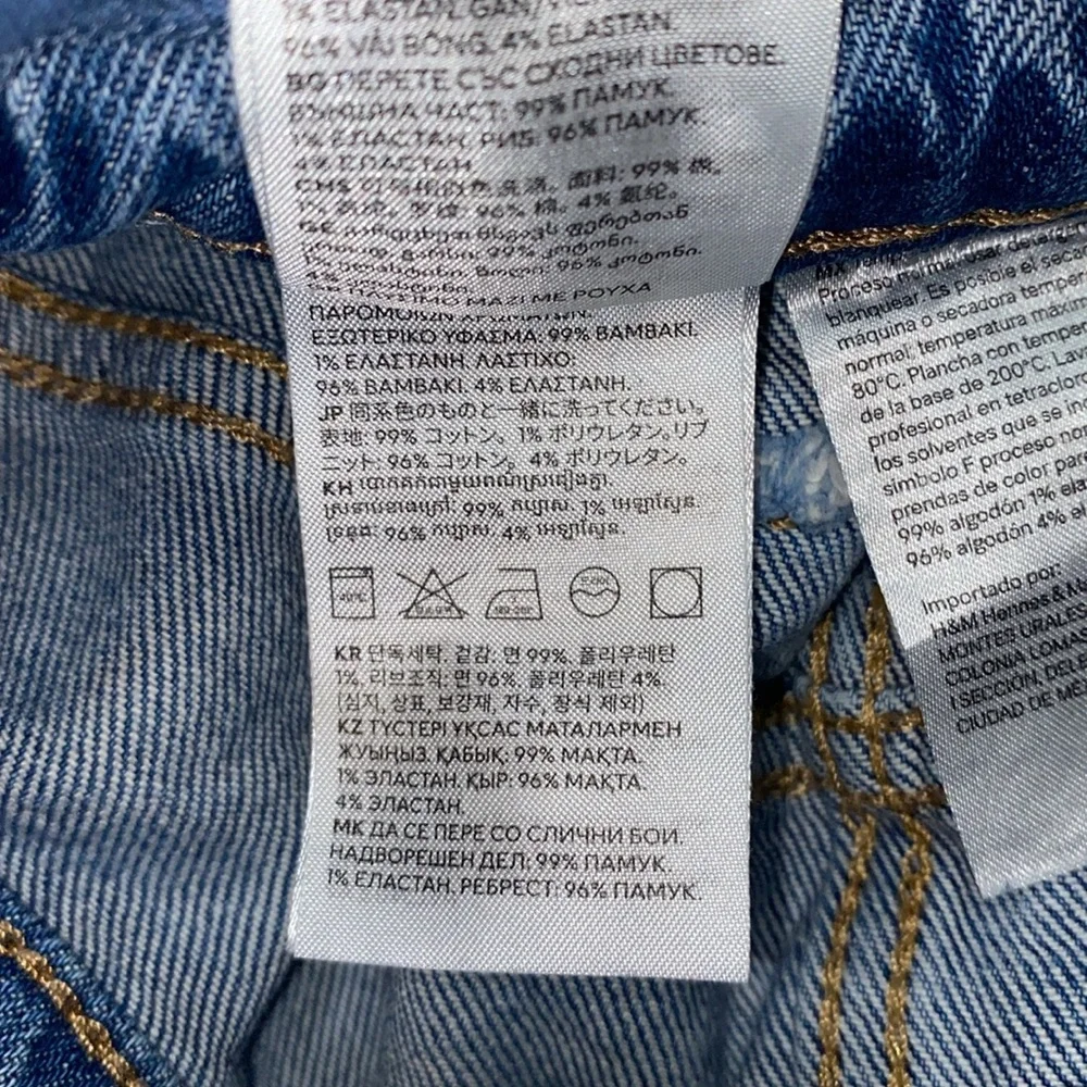 MATERNITY MOM JEANS SZ M BLUE DENIM - Picture 15 of 16